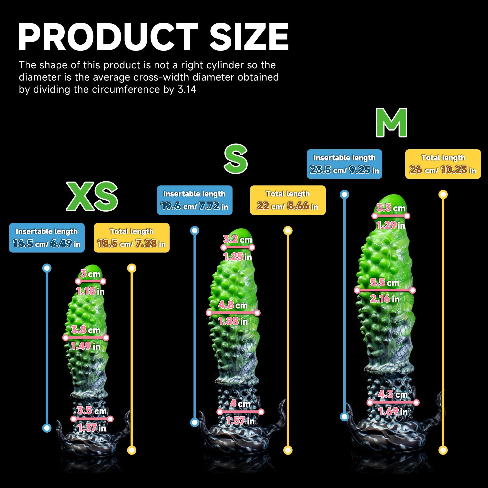"Abyss" Spiked Dildo | Black Monster Dildo | Platinum Silicone - Oieffur