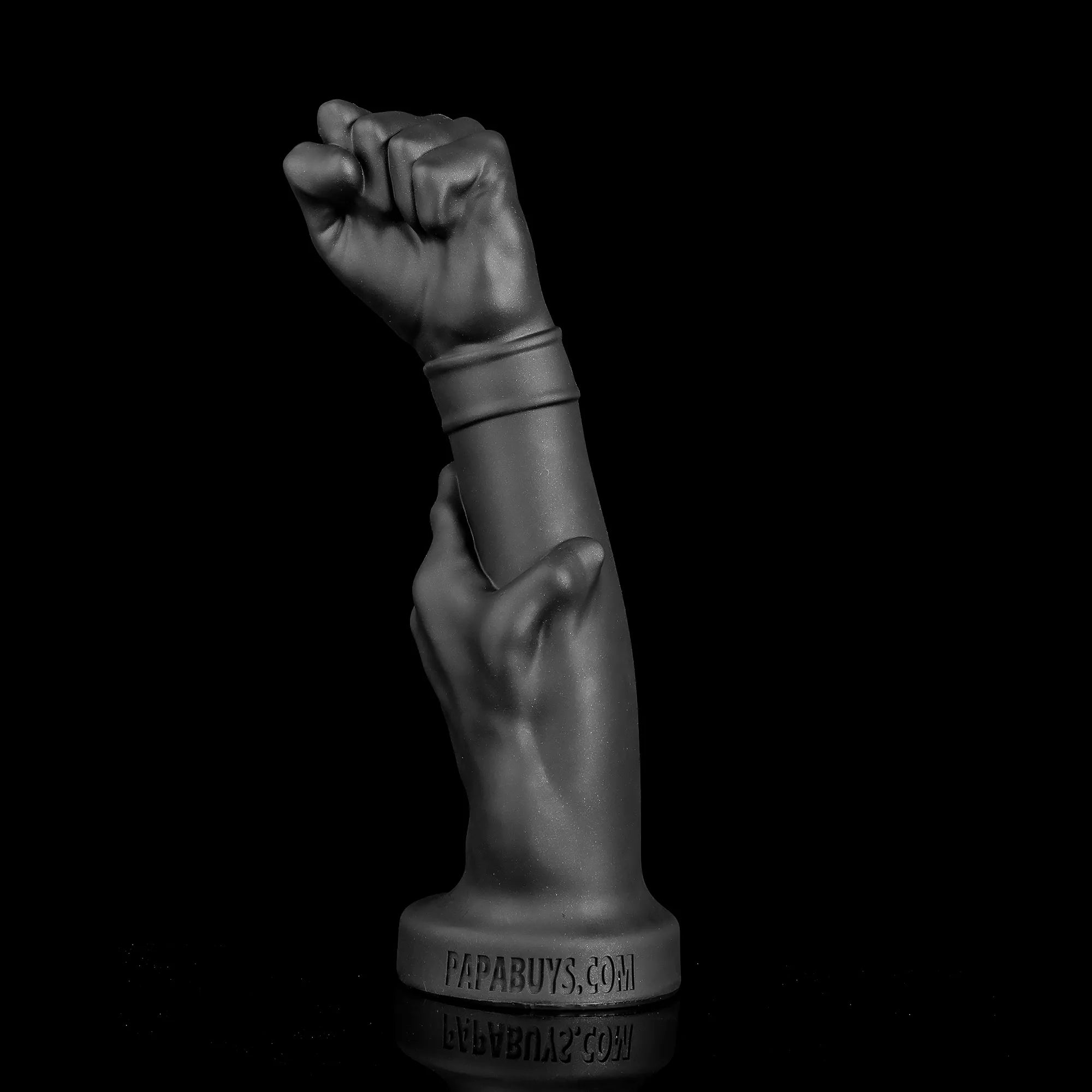 Realistic Fist Dildo – 14-Inch Black Fisting Toy with Suction Cup, Multiple Sizes - Oieffur