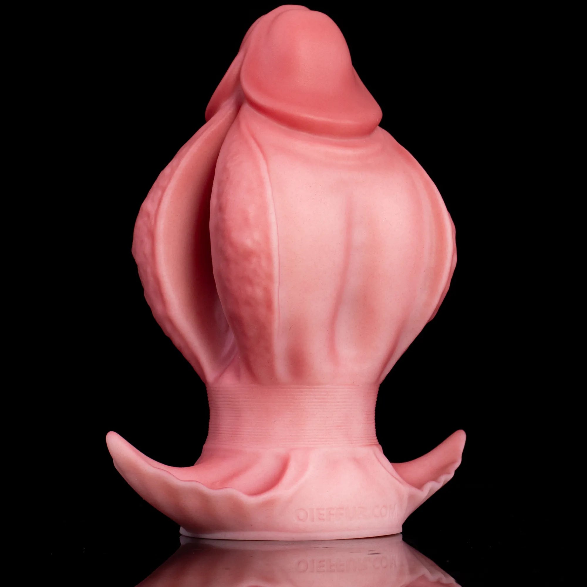 Blooming anal plug with fleshy petal design in soft silicone
