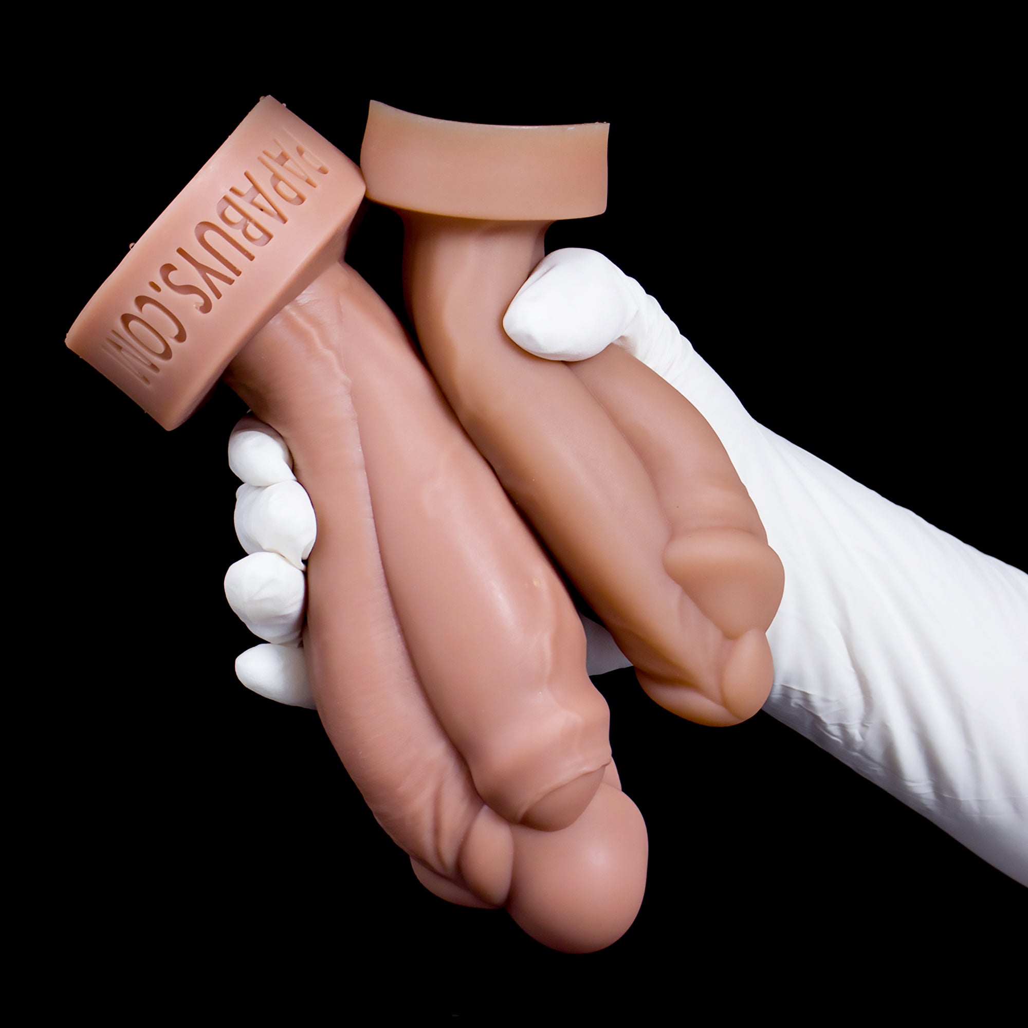Three Friends Silicone Dildo with Suction Cup - Realistic Design