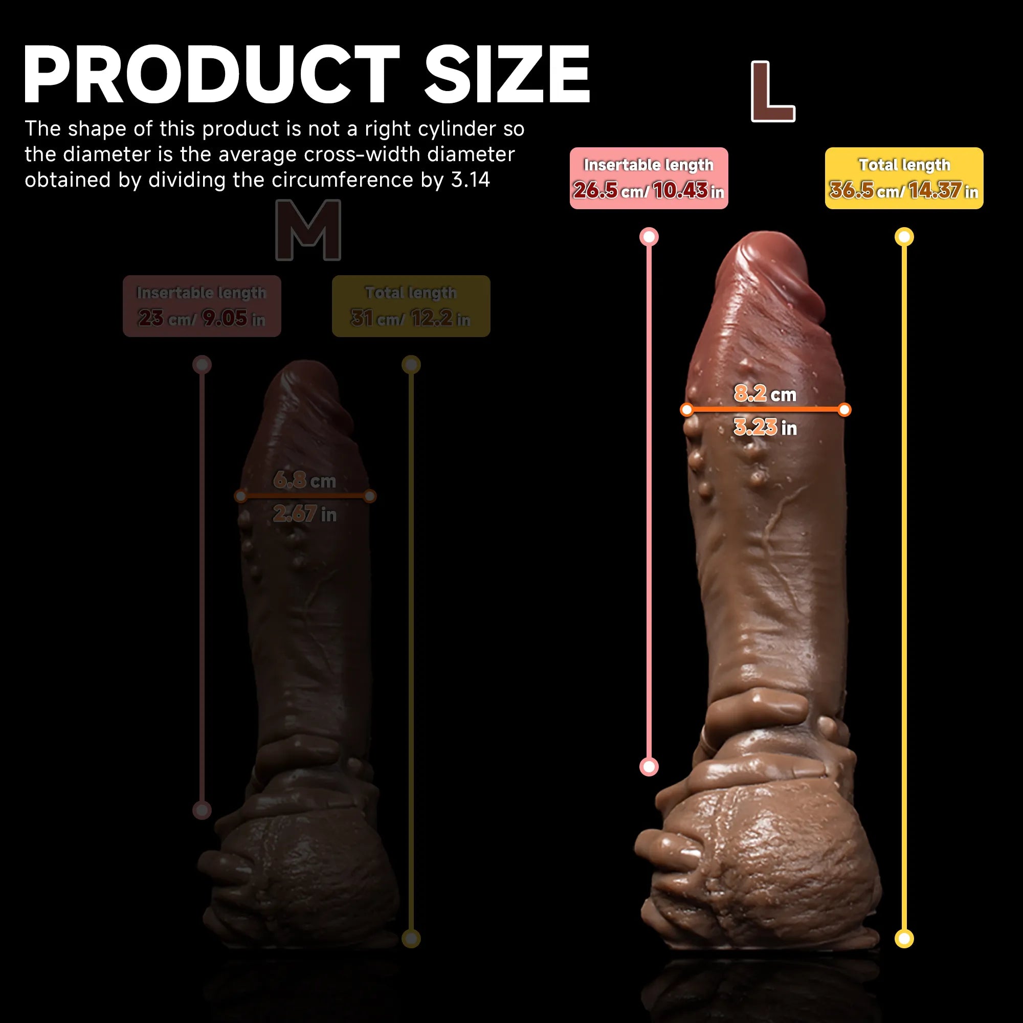 Hot Surge Fantasy Realistic Dildo - Dual Layer Design, Realistic Texture, Safe Material - Oieffur