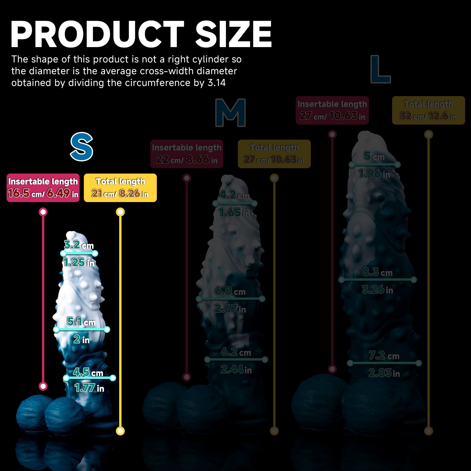 Koopa Silicone Monster Dildo - Suction Cup Design, Various Sizes Available