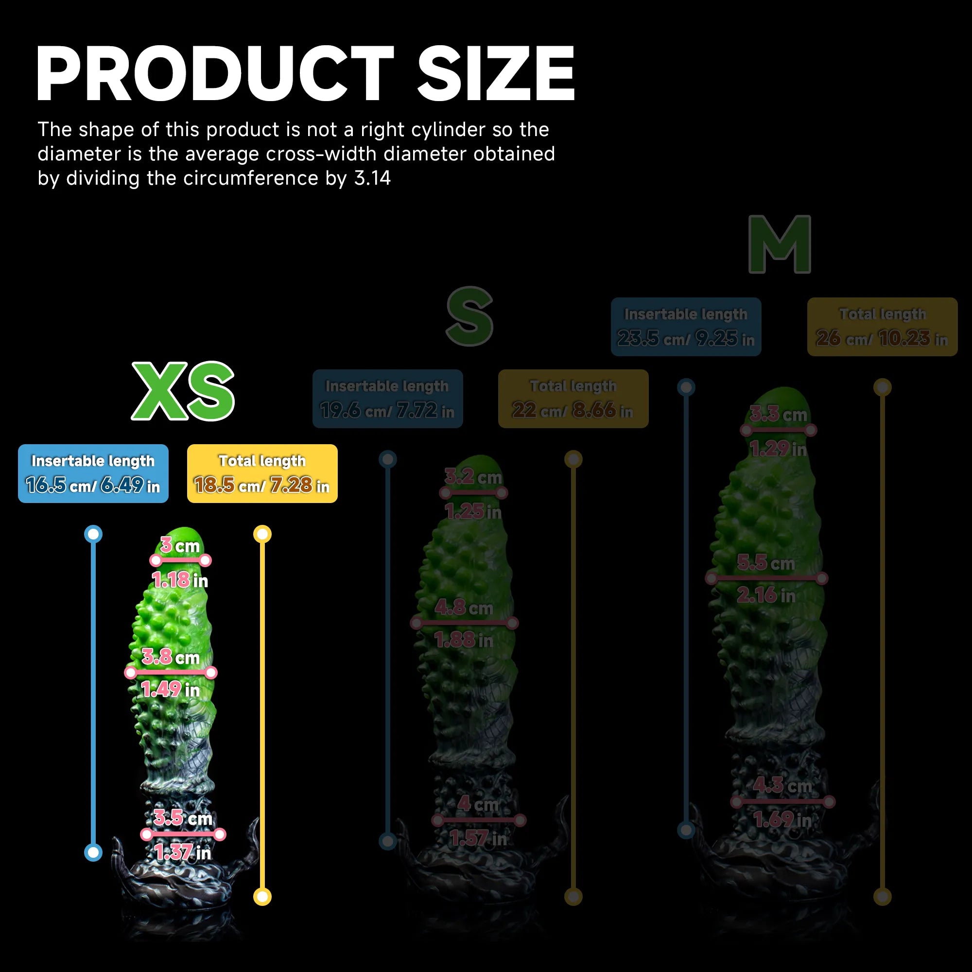 "Abyss" Spiked Dildo | Black Monster Dildo | Platinum Silicone - Oieffur