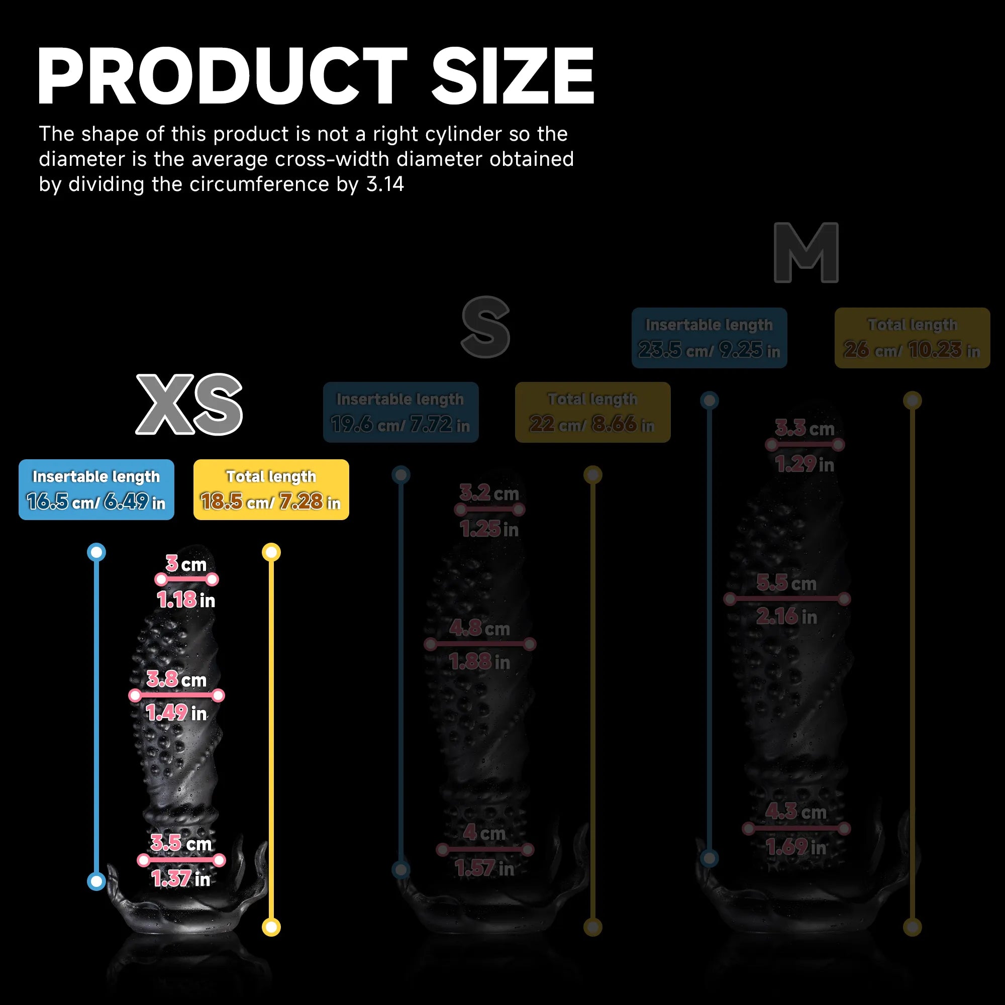 "Abyss" Spiked Dildo | Black Monster Dildo | Platinum Silicone - Oieffur