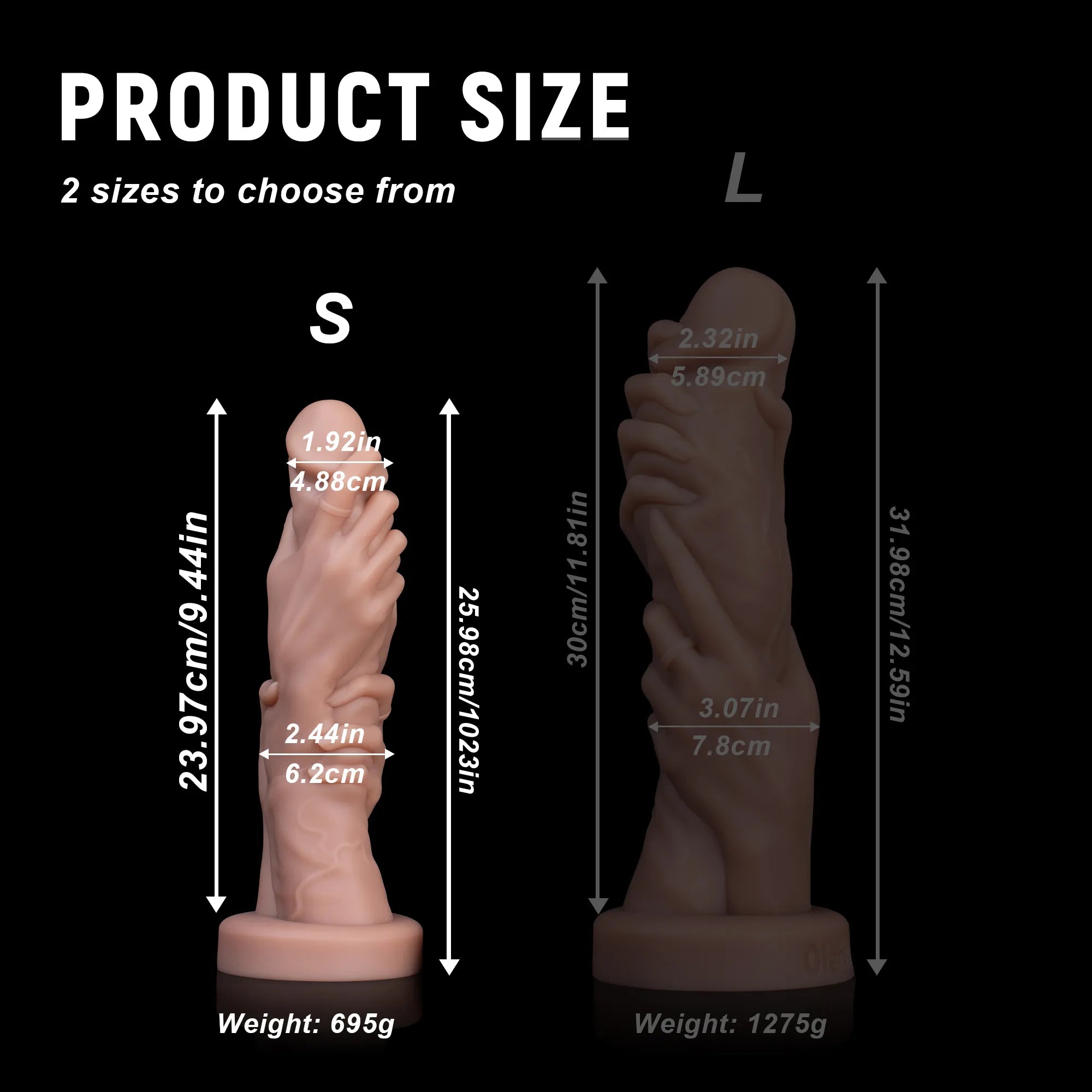 Handheld Rooster Realistic Dildo - Platinum Silicone, Unique Hand-Grip Design - Oieffur