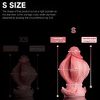 Oieffur Fissure Fantasy Stroker petal-textured platinum silicone dildo for penetrative pleasure, designed for realistic stimulation.