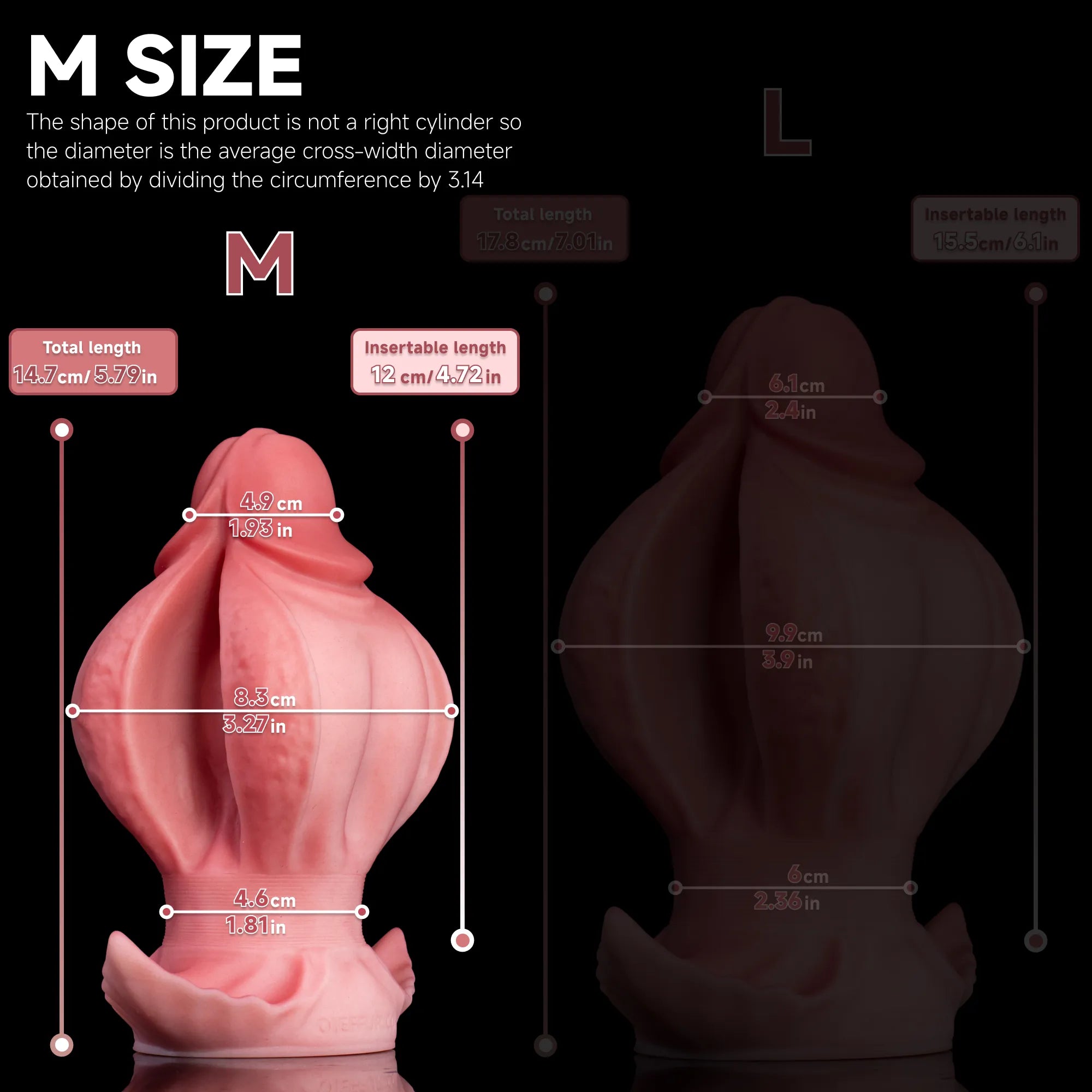 Large anal expander with soft curves and petal structure for advanced users