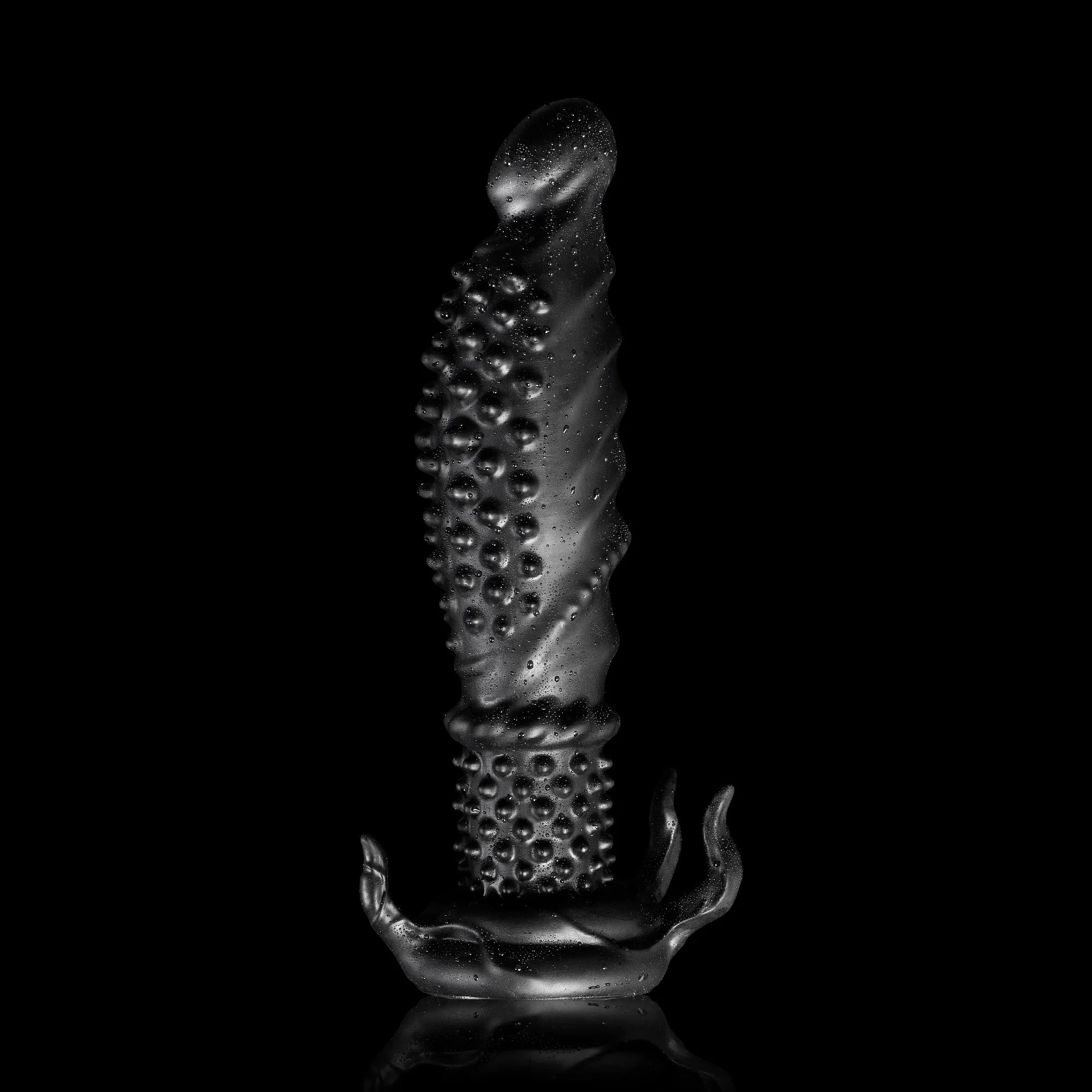 "Abyss" Spiked Dildo | Black Monster Dildo | Platinum Silicone