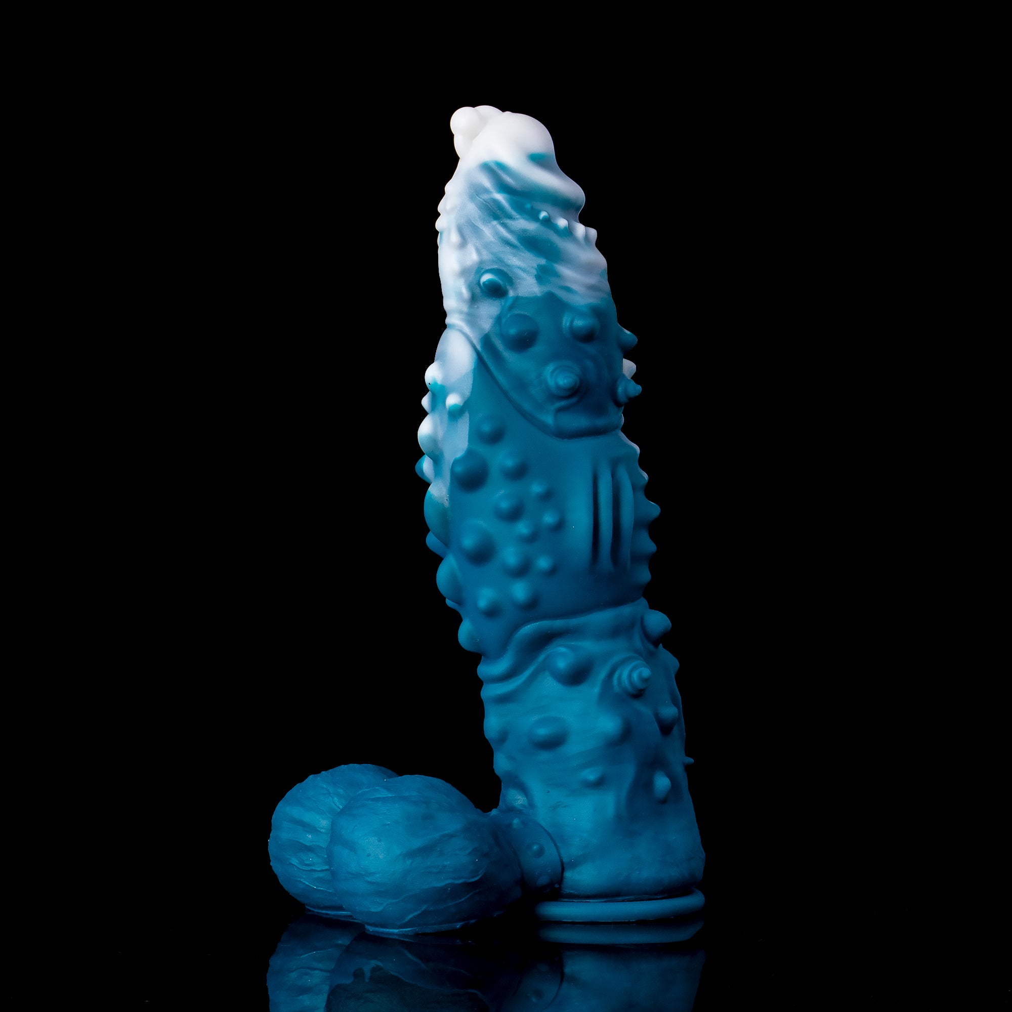 Oieffur Koopa Silicone Monster Dildo with suction cup, available in various sizes, featuring a colorful, detailed monster design.