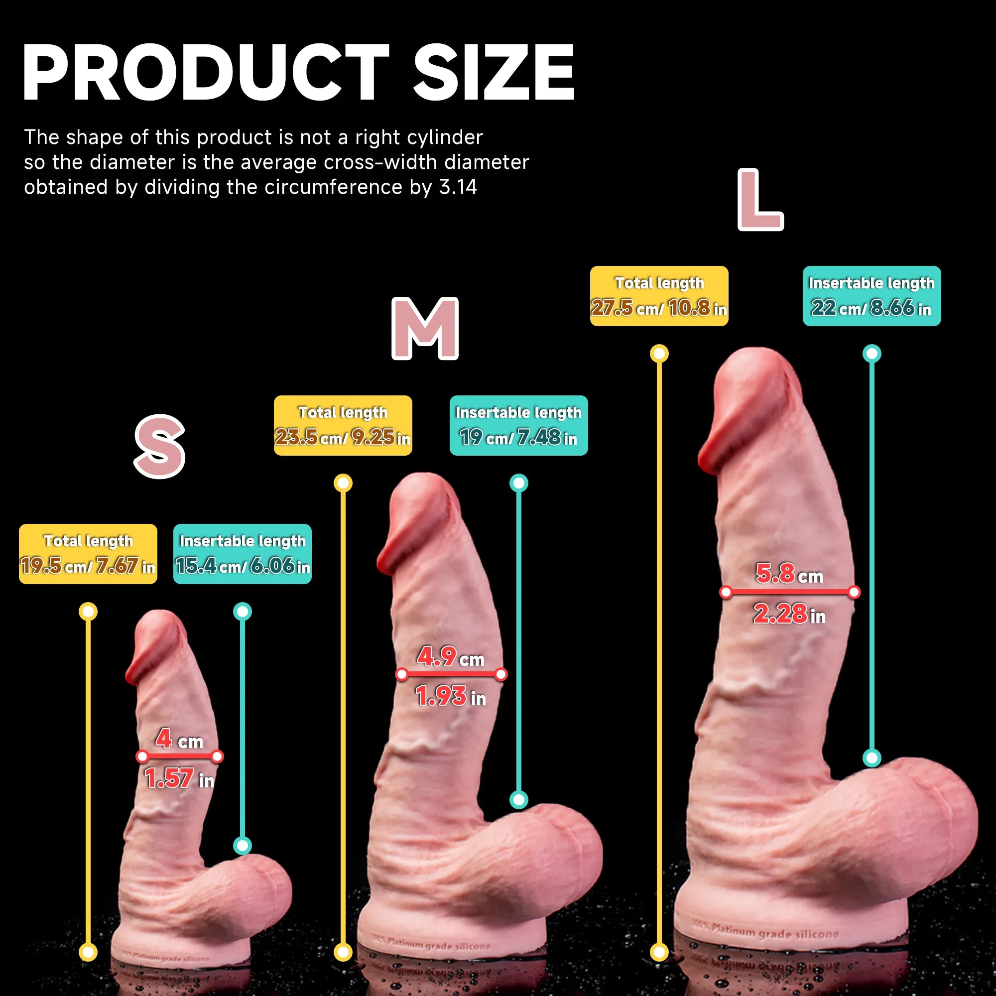 Vivid Realistic Dildo – Thick with Big Head and Gentle Curve