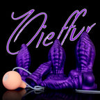 Oieffur Skyline Challenger Platinum silicone squirt dildo from Fantasy Dildos collection, shown in a realistic close-up view.