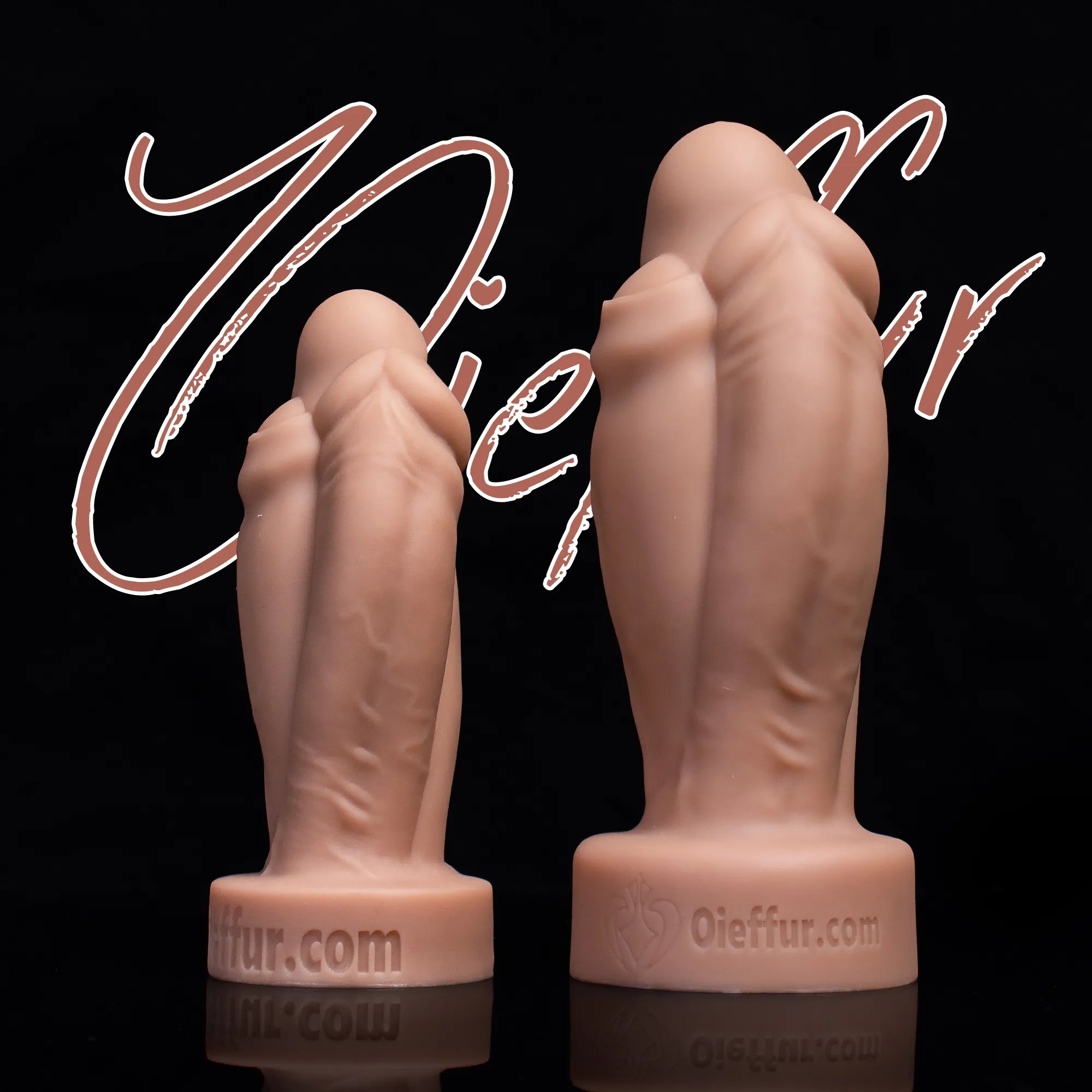 Three Friends  Silicone Dildo with Suction Cup - Realistic Design