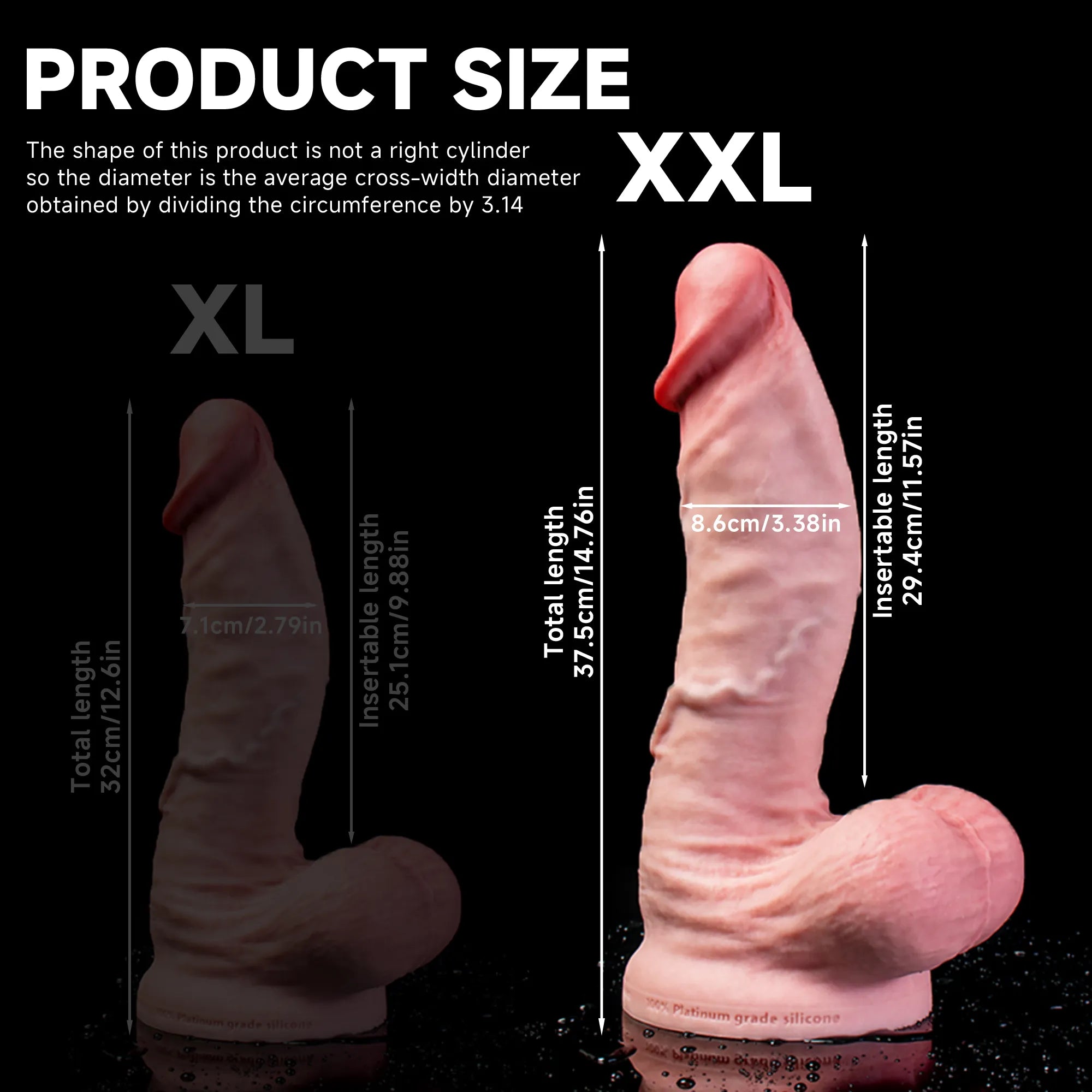 Vivid Realistic Dildo – Thick with Big Head and Gentle Curve