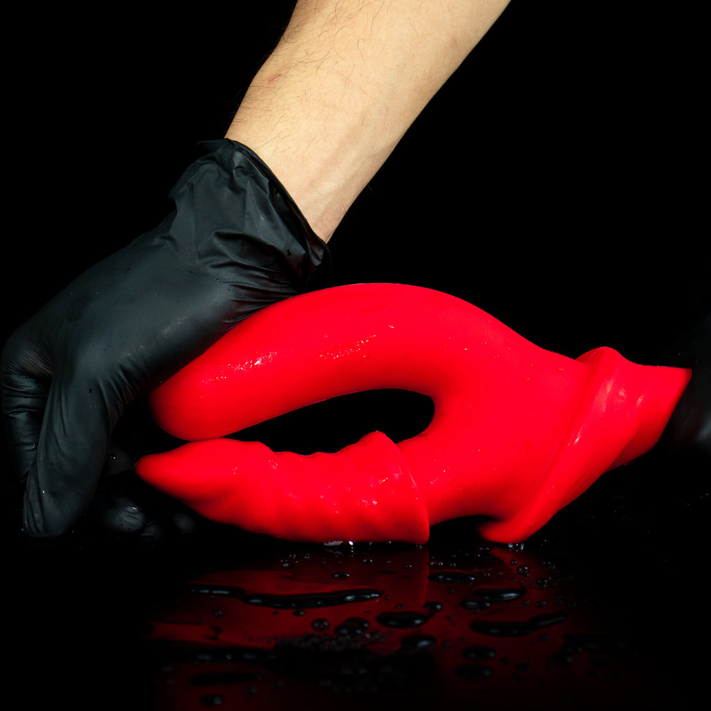 Oieffur Milking Fruit II anal plug with soft sleeve and hard core, fantasy dildo for intimate pleasure, shown in a realistic design.