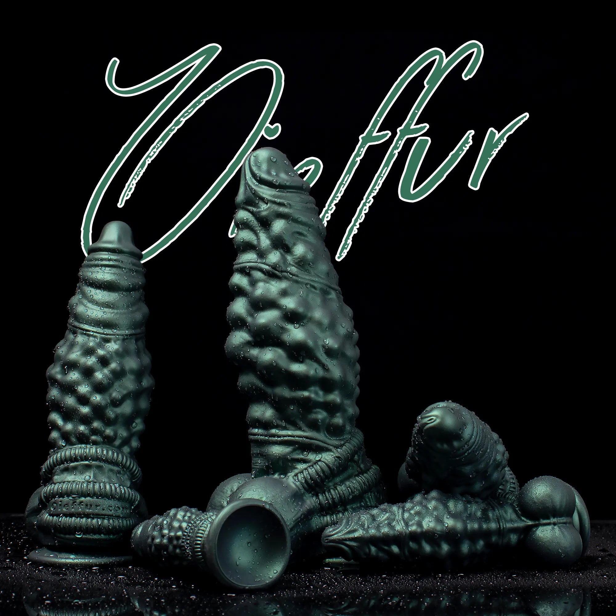 Nexus Node Monster Toy - Alien Texture, Platinum Silicone