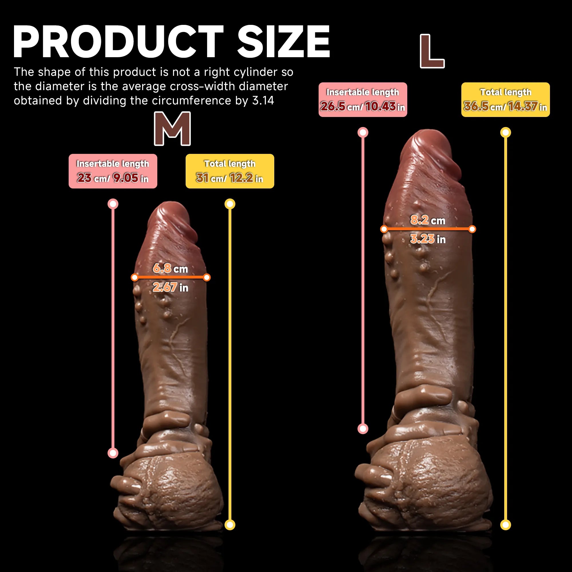 Hot Surge Fantasy Realistic Dildo - Dual Layer Design, Realistic Texture, Safe Material