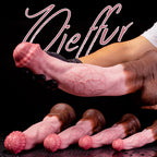 Realistic Strong Bow Horse Dildo by Oieffur in multiple sizes, featuring detailed craftsmanship and lifelike design.