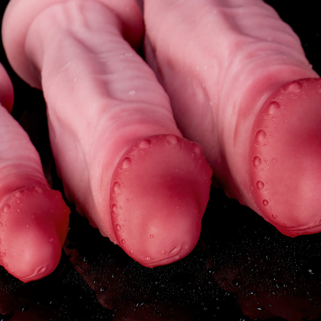 Realistic Sword Demon Giant Dildo with strong suction cup from Oieffur, showcasing the detailed, textured design and realistic appearance.