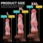 Realistic Strong Bow Horse Dildo by Oieffur in multiple sizes, featuring detailed, lifelike textures for adult pleasure.