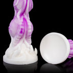 Oieffur Stardust Shuttle fantasy alien dildo with beads and prostate stimulation, featuring a textured, colorful design.