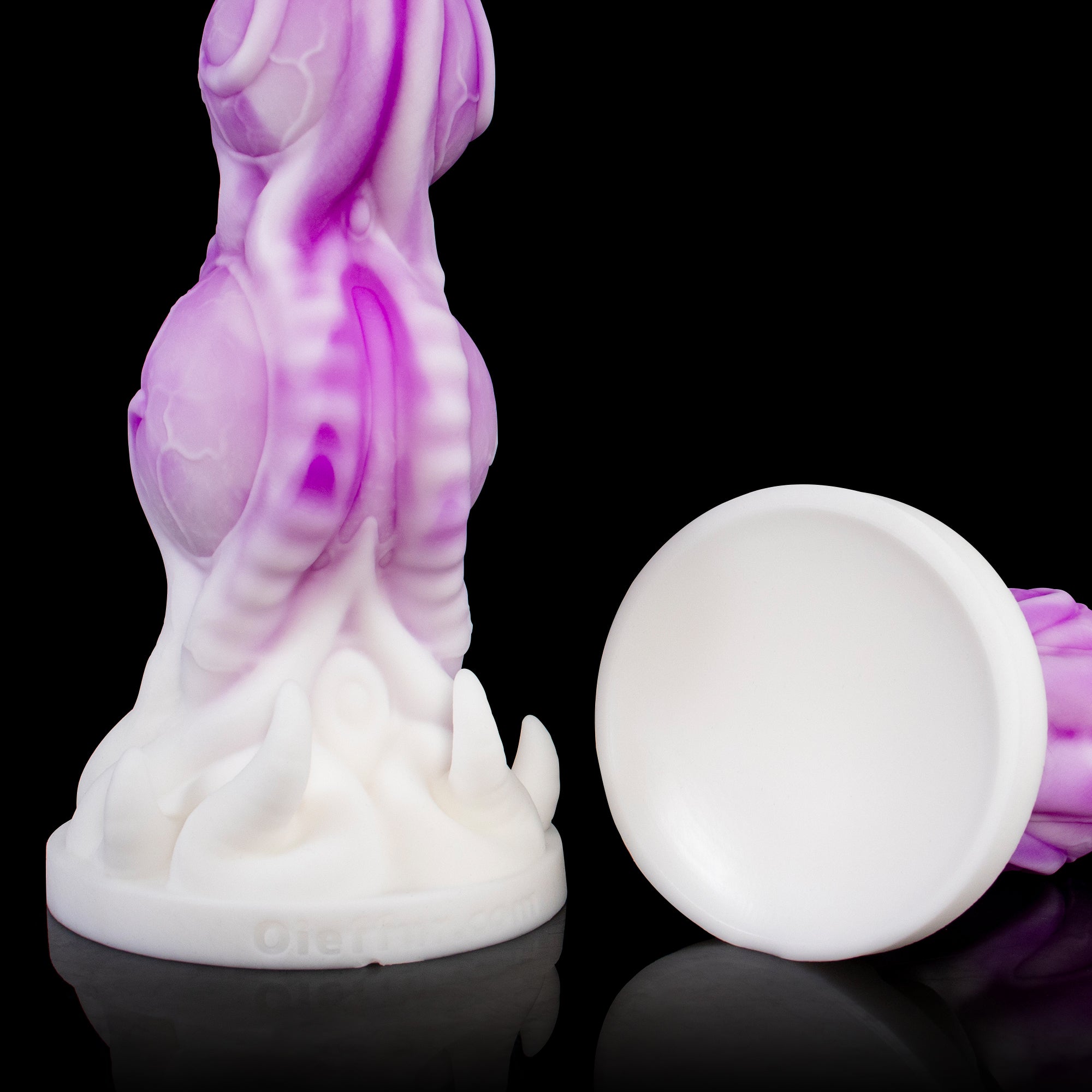 Oieffur Stardust Shuttle fantasy alien dildo with beads and prostate stimulation, featuring a textured, colorful design.