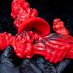 Oieffur Abyssal Depths beaded dildo made of medical grade silicone, featuring a realistic design and textured beads for enhanced sensation.