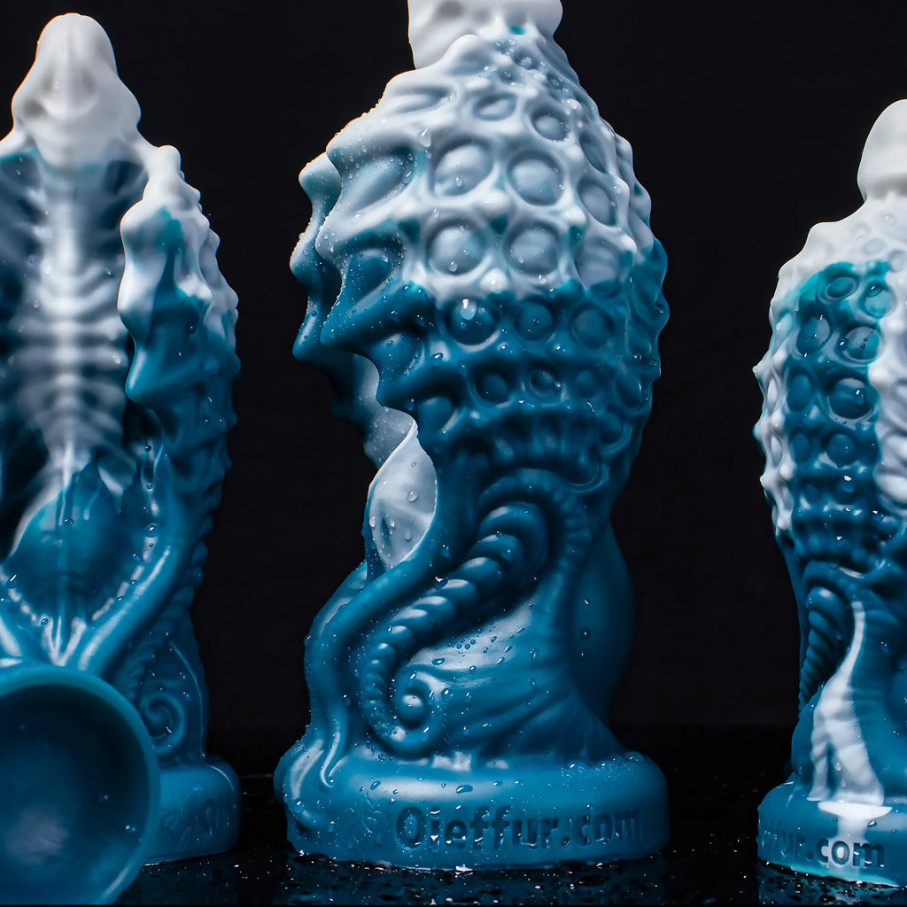 Soft silicone Seahorse Wings Dragon dildo from Oieffur, featuring a winged fantasy design and detailed dragon shape.