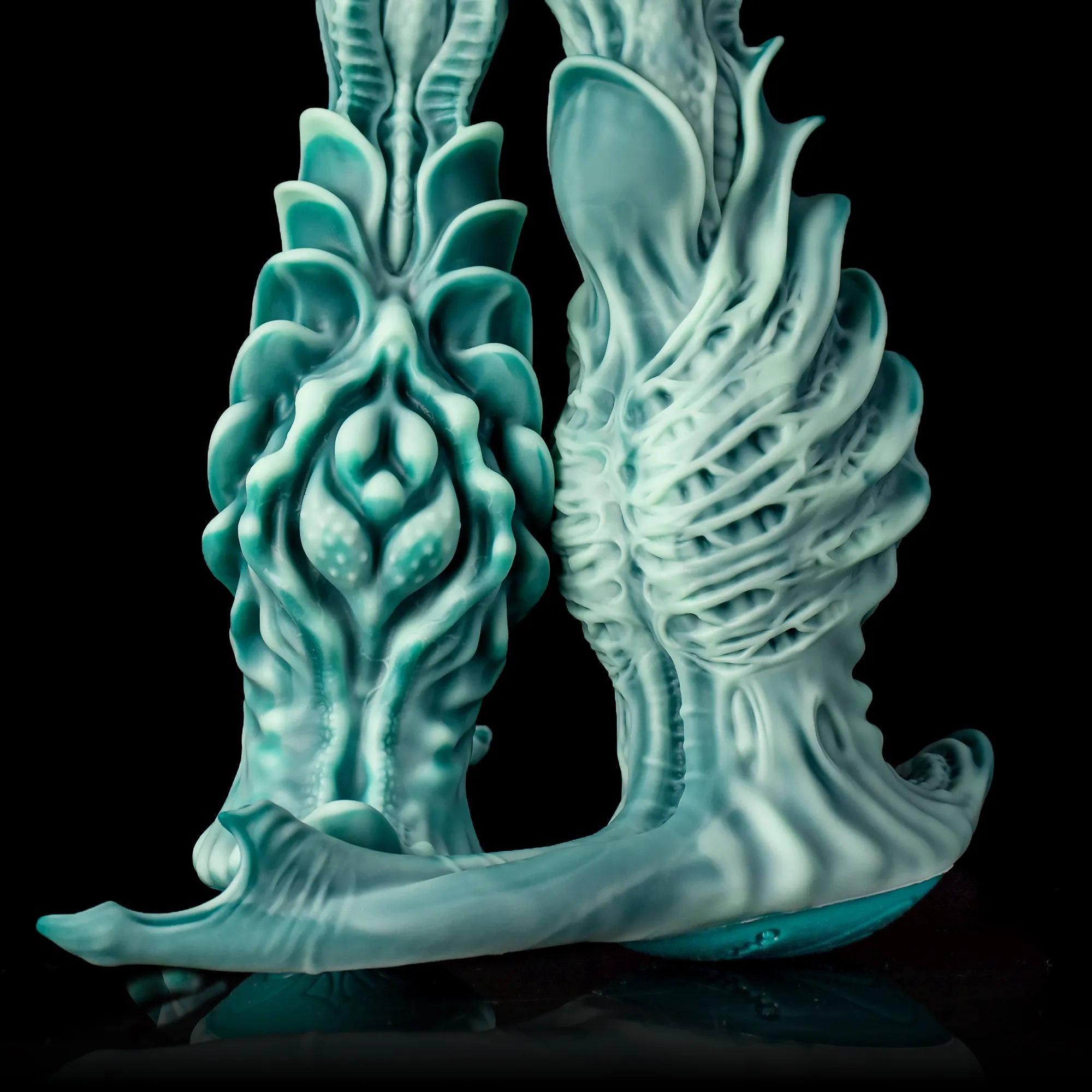 Winding Alien Fantasy Dildo & Textured Beads for Pleasure - Oieffur