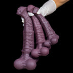 Realistic Centaur Horse dildo made of safe platinum silicone with detailed textured surface, designed for fantasy adult pleasure.
