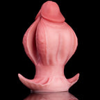 Oieffur Fissure Fantasy Stroker petal-textured platinum silicone fantasy dildo with detailed surface for sensation.