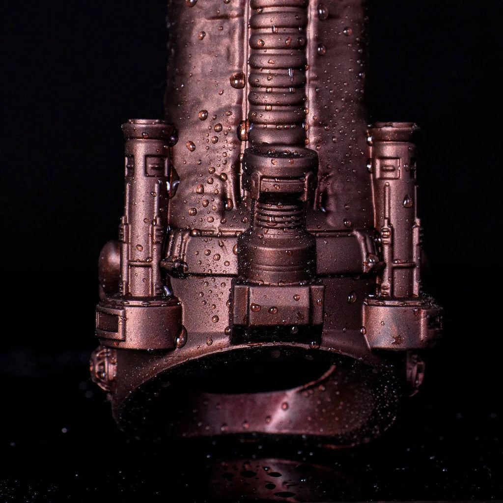 Oieffur Cyberpunk Sheath Male Extender Sleeve with mechanical real feel, designed as a penis sheath for enhanced sensation.