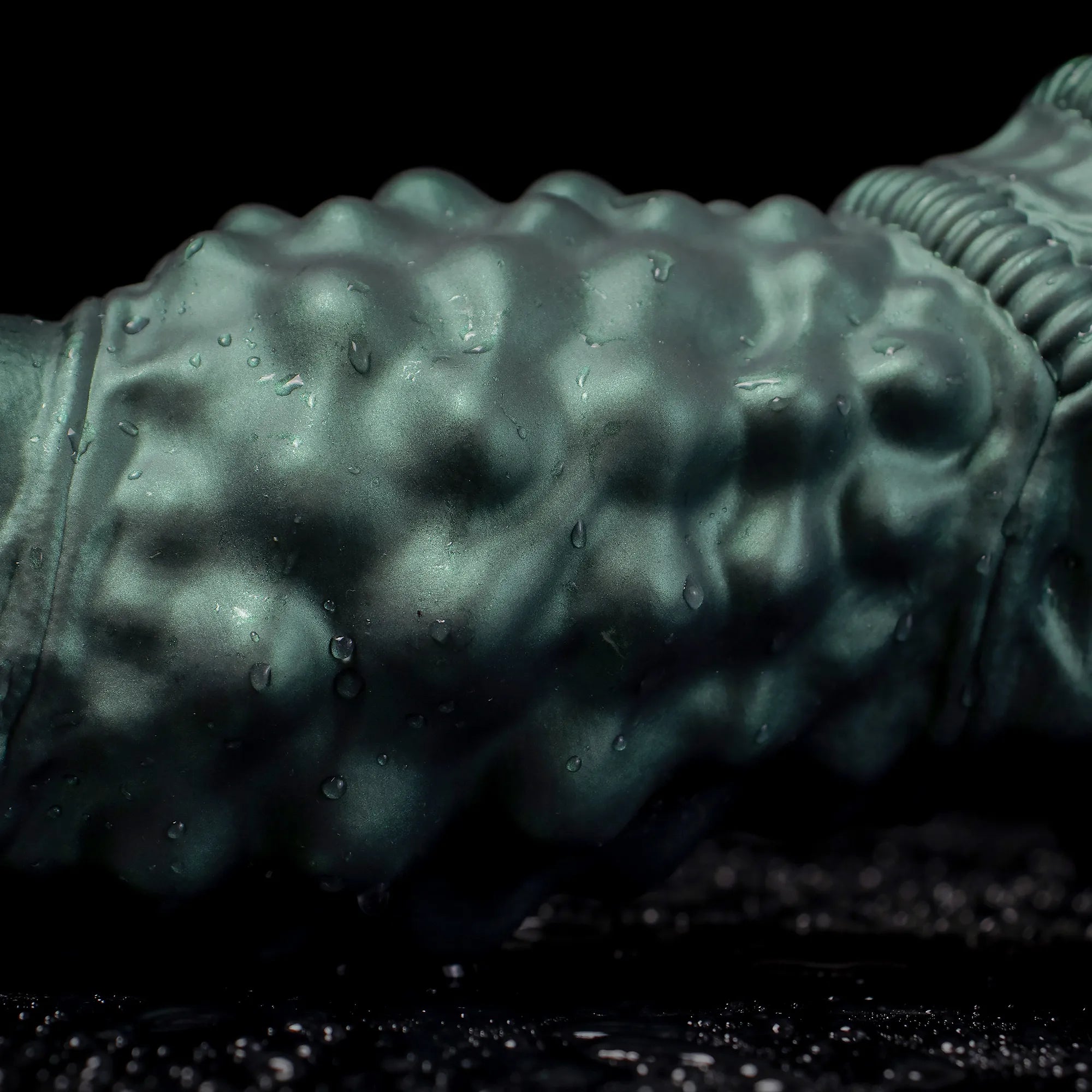 Nexus Node Monster Toy - Alien Texture, Platinum Silicone