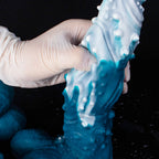 Oieffur Koopa Silicone Monster Dildo with suction cup, featuring a detailed monster design in various sizes for fantasy pleasure.