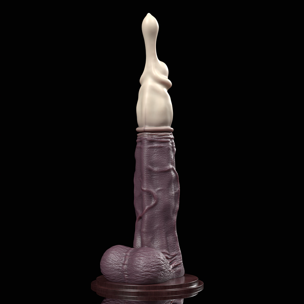 Milked | Realistic Condom-Play Platinum Silicone Dildo — First Edition Pre-order