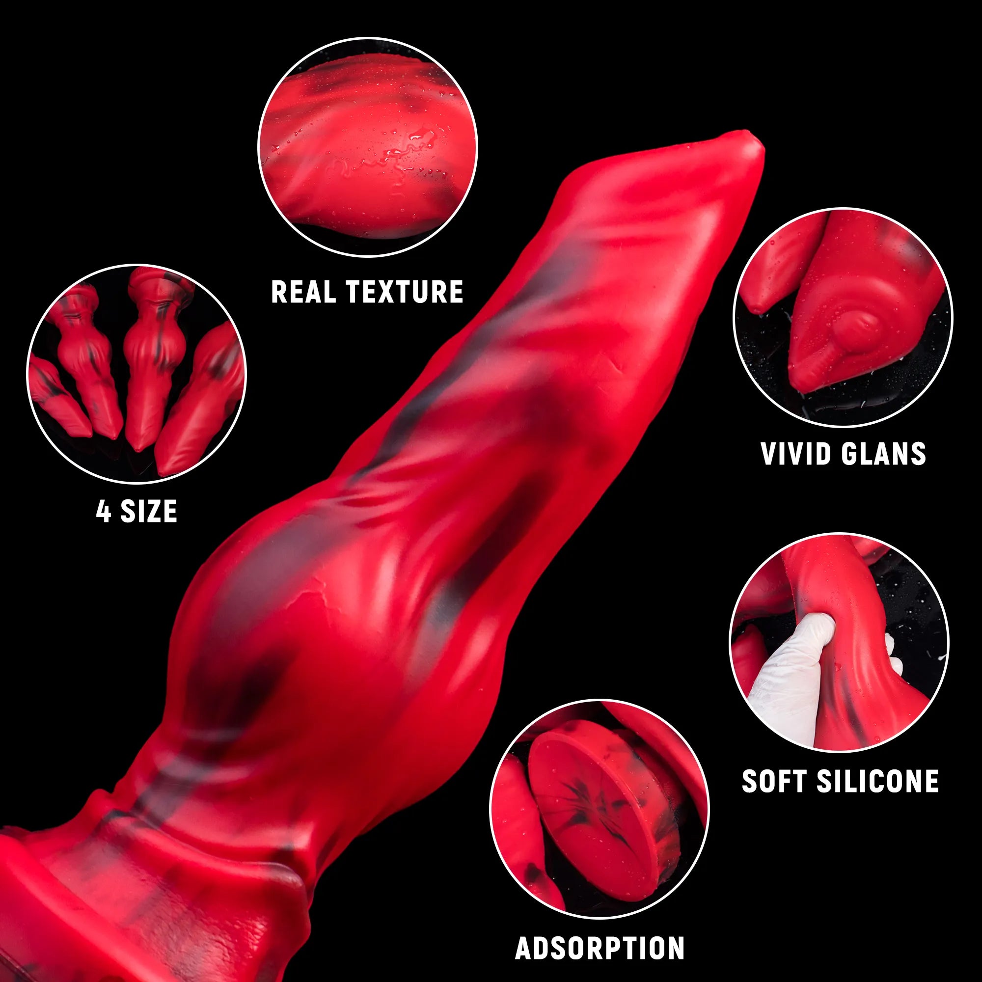 Firewolf Realistic Wolf and Dog Silicone Dildo