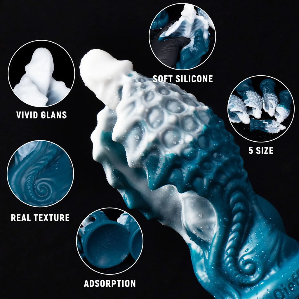 Soft silicone Seahorse Wings Dragon Dildo from Oieffur with winged, fantasy-inspired design for adult pleasure.