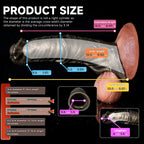 Oieffur Warhorse flexible penis sleeve extender with girth enhancement and cock ring for added stimulation and support.