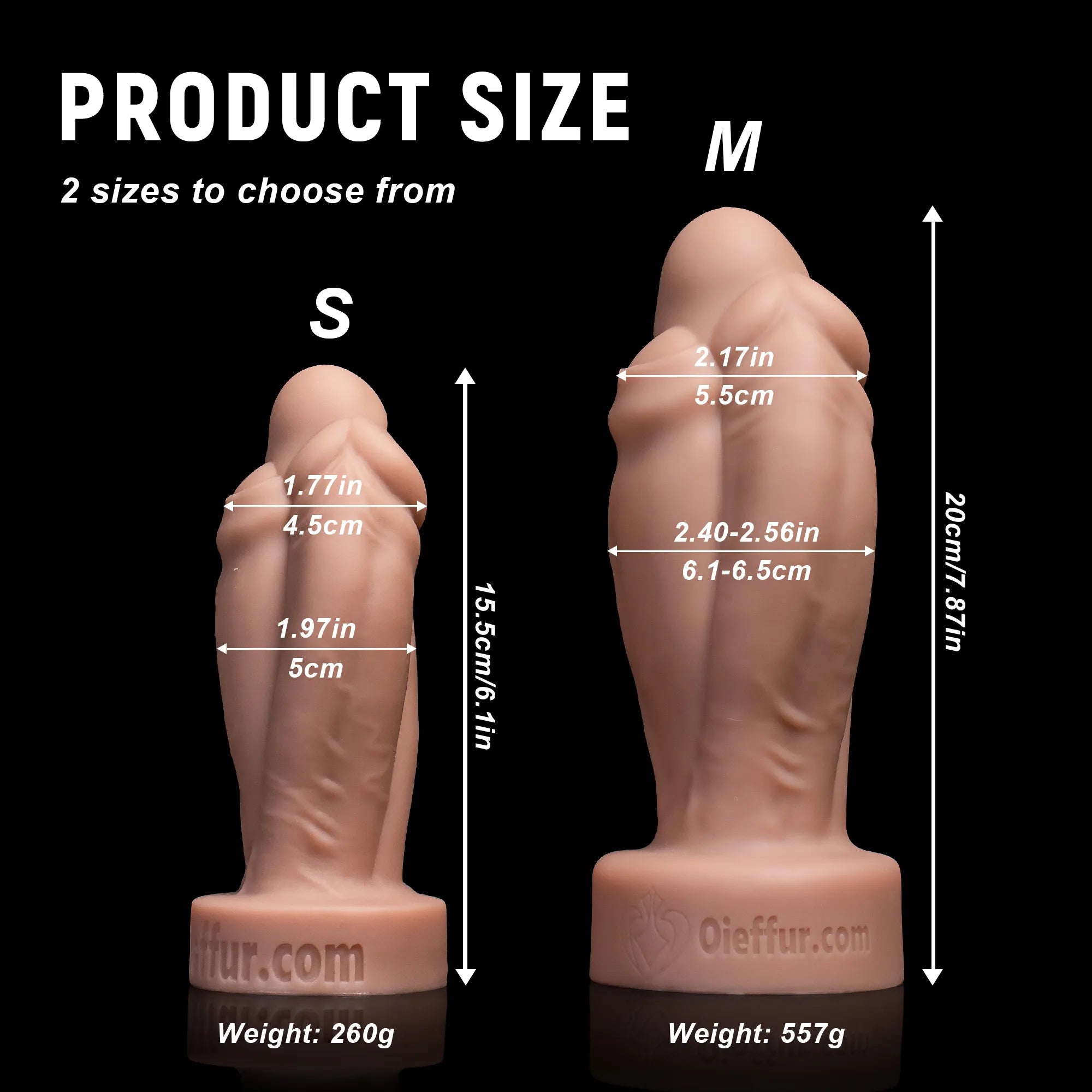 Three Friends  Silicone Dildo with Suction Cup - Realistic Design