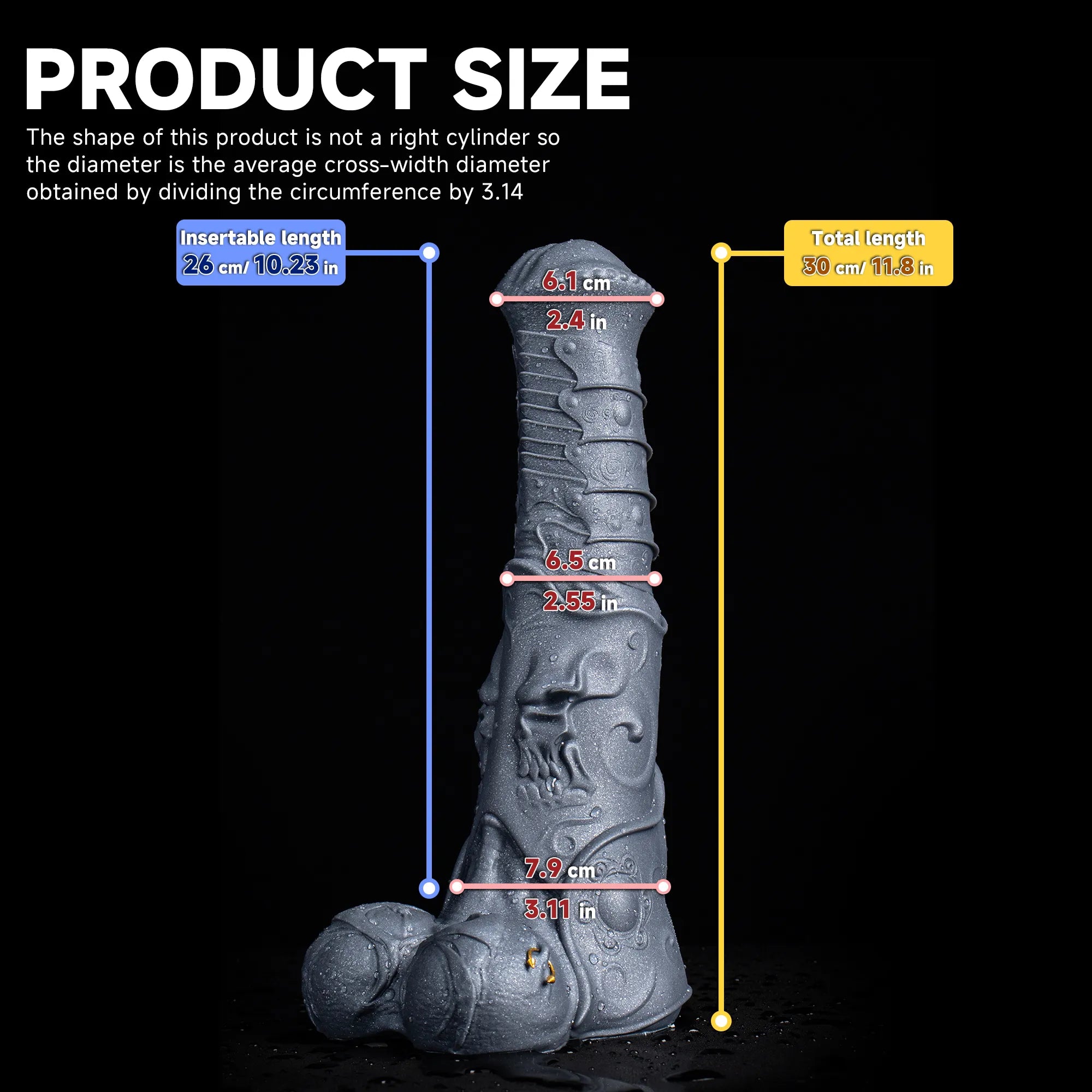 Silver Horse Dildo - Platinum Silicone with Lifelike Design