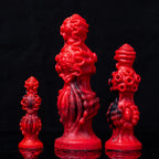 Oieffur Abyssal Depths beaded dildo made of medical grade silicone, showcasing its detailed beaded design and smooth surface.