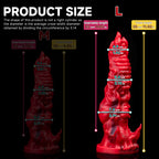 Oieffur Dragon fantasy silicone dildo with scales, tentacle design, and suction cup for versatile use.
