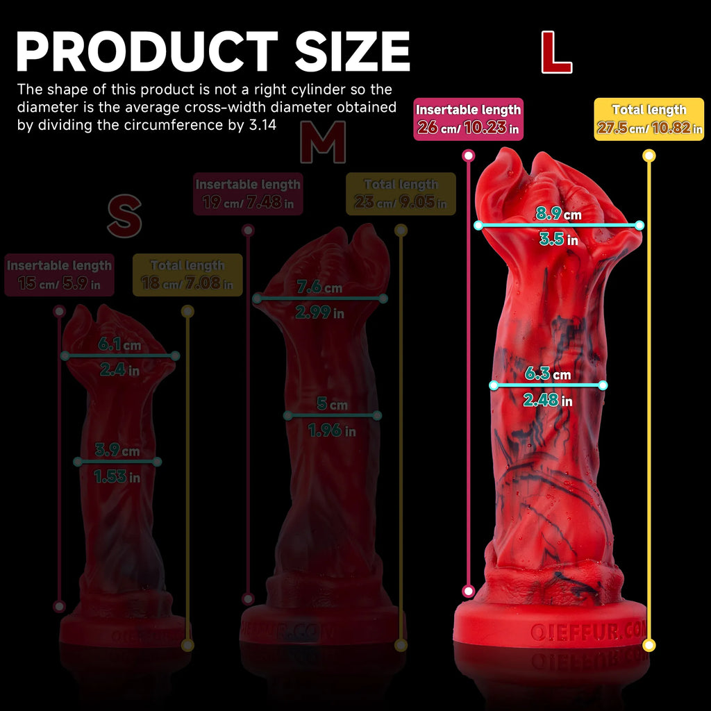 Red Rock Turtle Red Dragon dildo by Oieffur, high-quality silicone fantasy dildo with detailed turtle and dragon design.