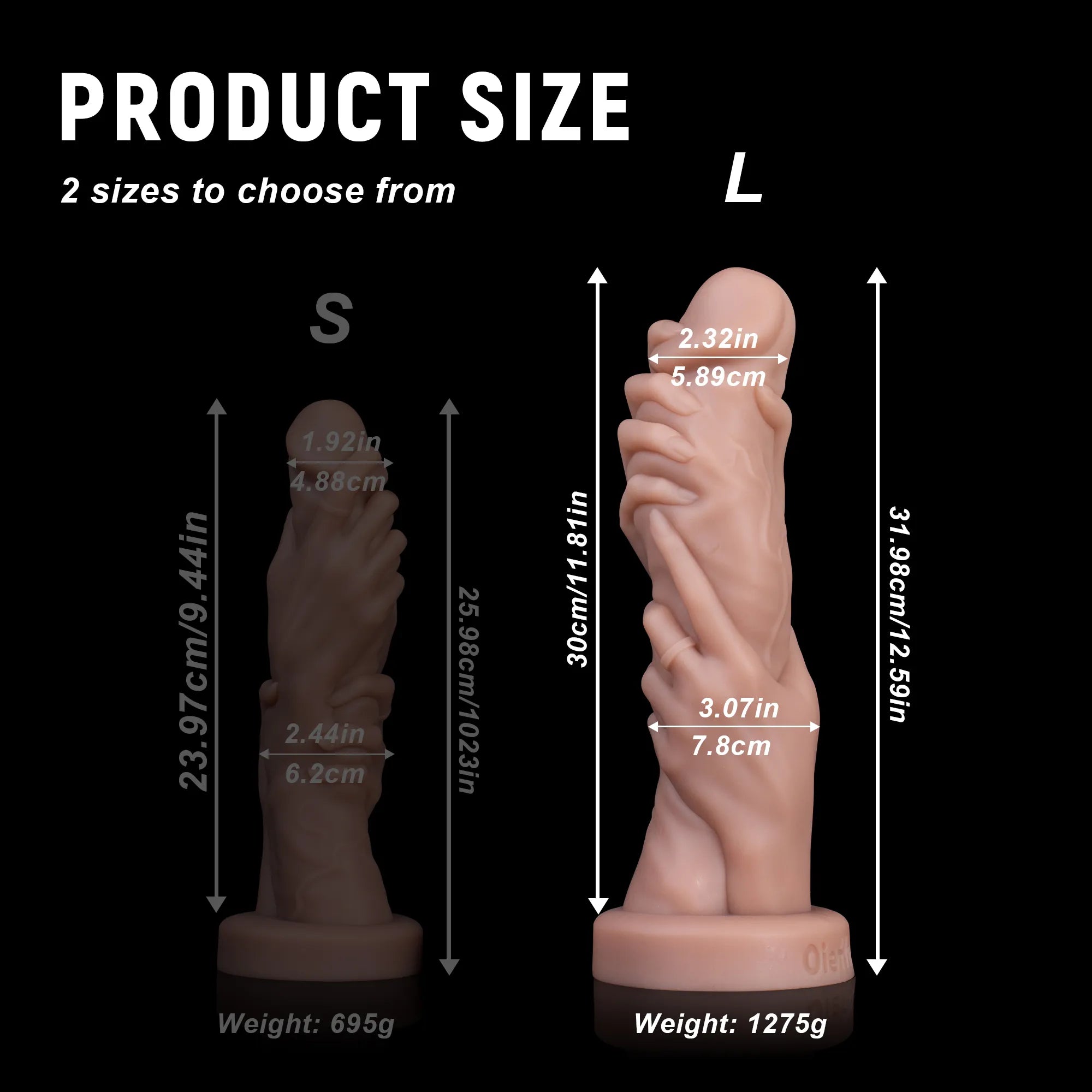 Handheld Rooster Realistic Dildo - Platinum Silicone, Unique Hand-Grip Design