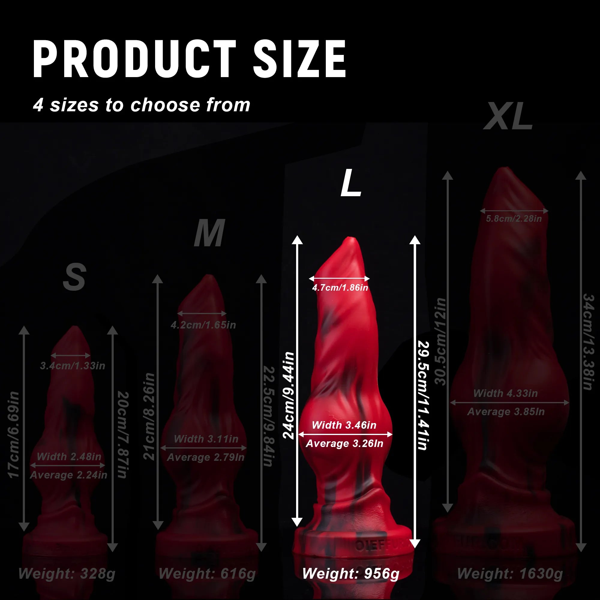 Firewolf Realistic Wolf and Dog Silicone Dildo