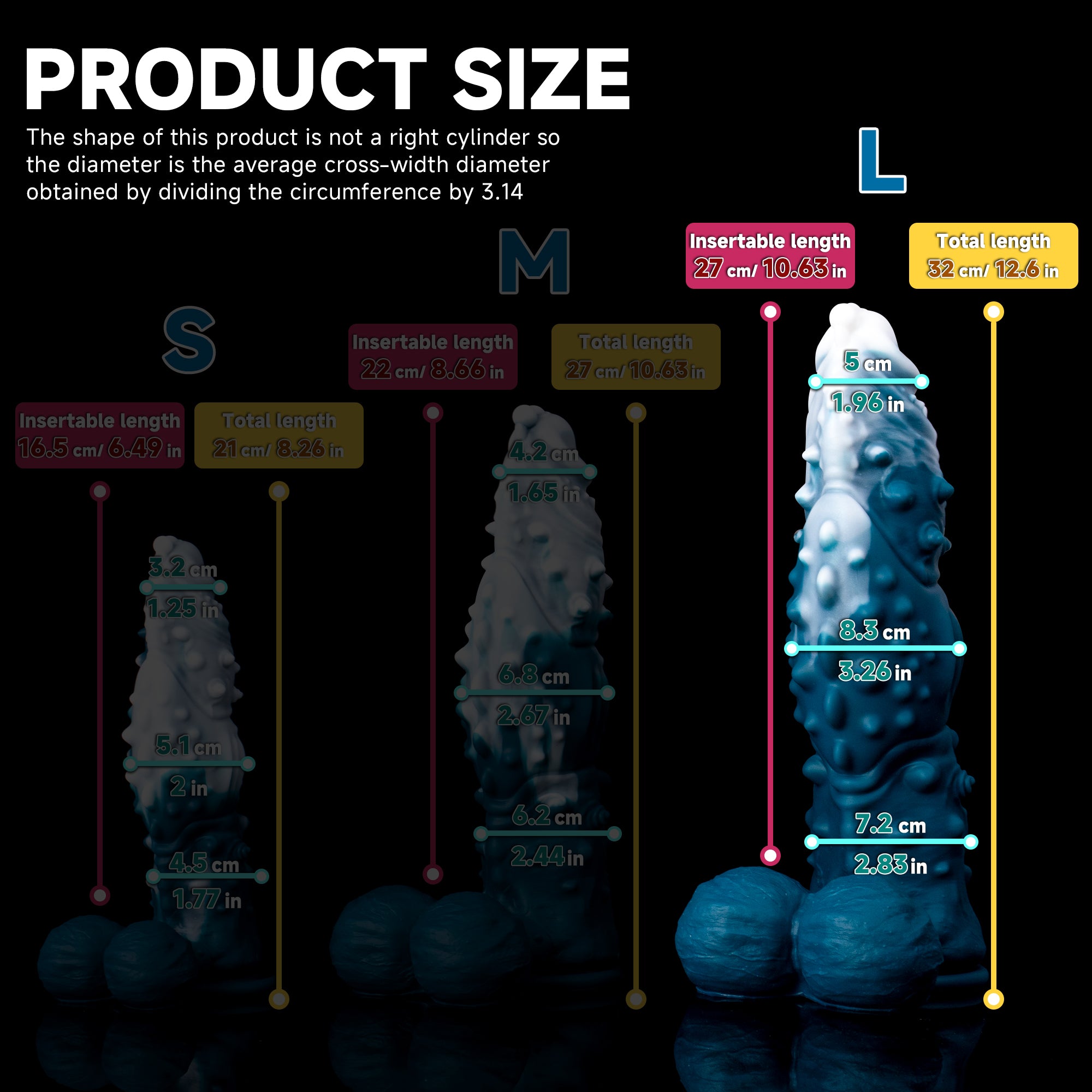 Oieffur Koopa Silicone Monster Dildo with suction cup, in various sizes, featuring a colorful, textured monster design.