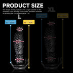 Black "Abyss" spiked dildo by Oieffur, a platinum silicone fantasy dildo with textured spikes for intense stimulation.