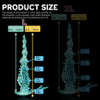 Oieffur Winding Fantasy Dildo with textured beads for pleasure, featuring a spiral design and realistic details.