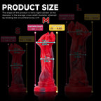 Red Rock Turtle Red Dragon Dildo by Oieffur, a high-quality silicone fantasy dildo with detailed turtle and dragon design.