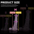Realistic Centaur Horse dildo made of safe platinum silicone, featuring detailed textures, from Oieffur's fantasy dildo collection.