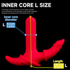 Oieffur Milking Fruit II anal plug with soft sleeve and hard core, fantasy dildo for adult pleasure, shown in image P1001_L.